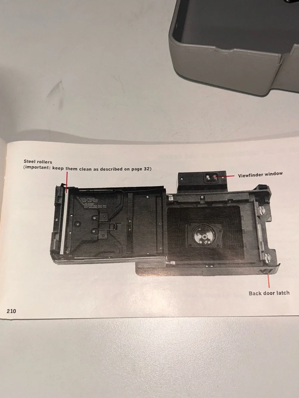 Polaroid Camera in Silver - Land Automatic 210